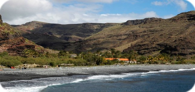 Strand und Tal von El Cabrito